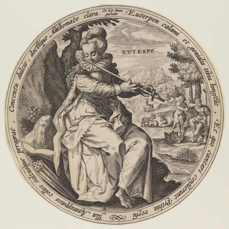 Calliope, from The Muses Wall Art by Crispijn van de Passe, I - High-Resolution Digital Print