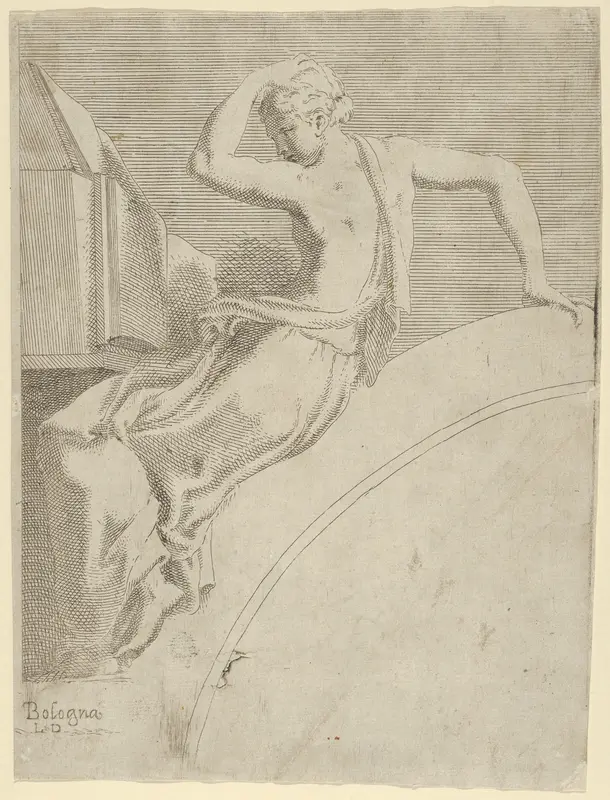 Calliope, from "Twelve Muses and Goddesses" Wall Art by Léon Davent - High-Resolution Digital Print
