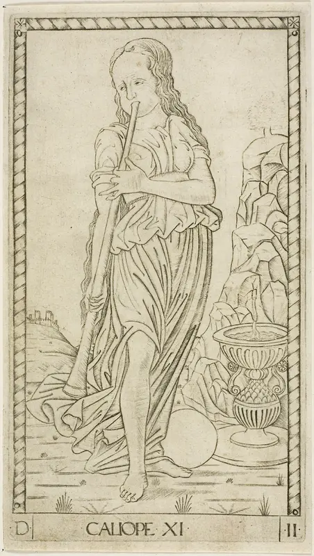 Calliope, plate eleven from Apollo and the Muses