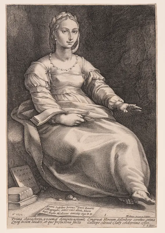 Calliope, The Muse of Epic Poetry and Eloquence, from The Nine Muses