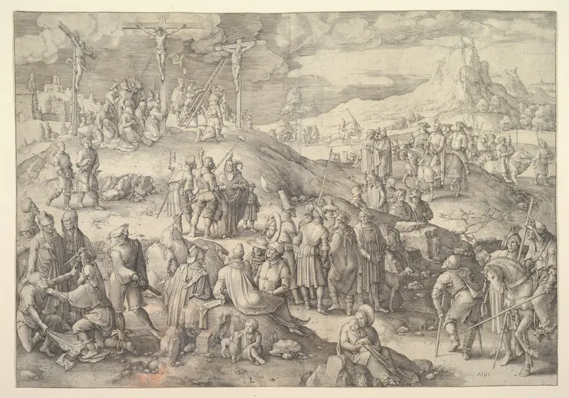 Calvary (Golgotha) Wall Art by Lucas van Leyden - High-Resolution Digital Print