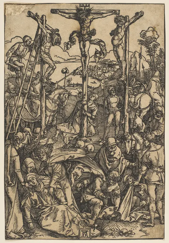 Calvary with the Three Crosses Wall Art by Albrecht Dürer - High-Resolution Digital Print