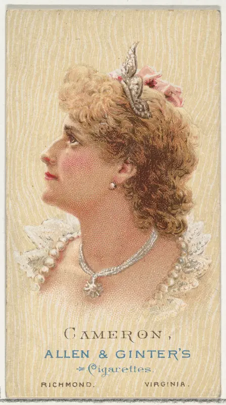 Cameron, from World's Beauties, Series 2 (N27) for Allen & Ginter Cigarettes Wall Art by Allen & Ginter - High-Resolution Digital Print
