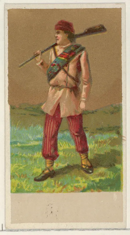 Canada, from the Natives in Costume series (N16), Teofani Issue, for Allen & Ginter Cigarettes Brands Wall Art by Allen & Ginter - High-Resolution Digital Print