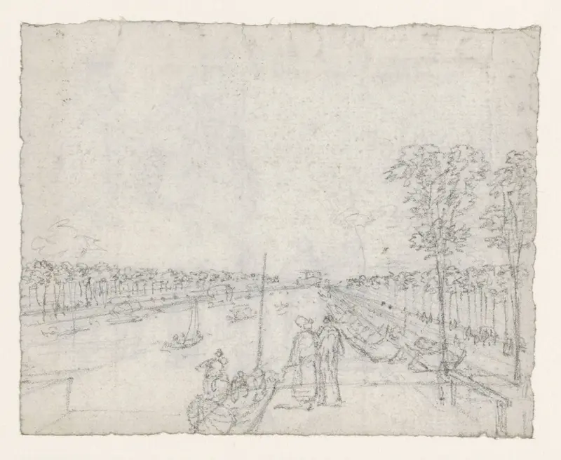 Canal St. Martin Wall Art by Georges Michel - High-Resolution Digital Print