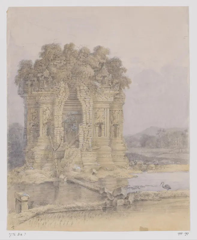 Candi Kalasan, bij Yogyakarta, Midden-Java Wall Art by Unknown - High-Resolution Digital Print