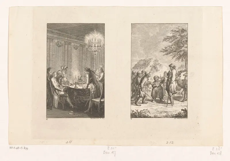 Candide speelt kaart en Candide in Noorwegen Wall Art by Unknown - High-Resolution Digital Print