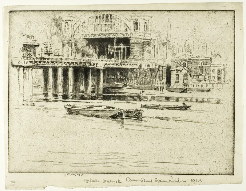 Cannon Street Station, from the River