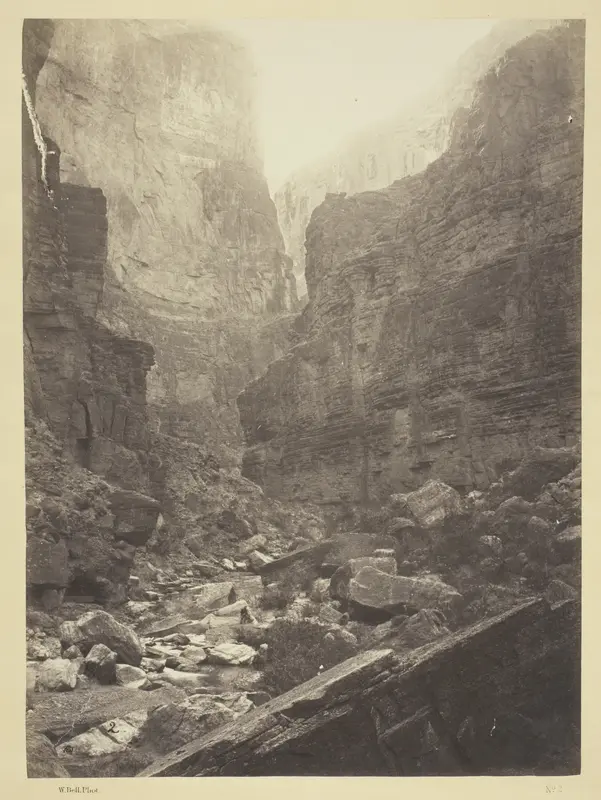 Cañon of Kanab Wash, Colorado River, Looking North Wall Art by William H. Bell - High-Resolution Digital Print