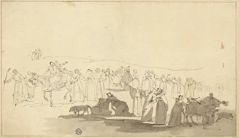 Canterbury Pilgrims Wall Art by Thomas Stothard - High-Resolution Digital Print