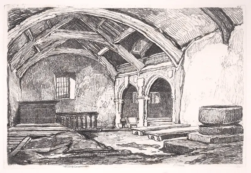 Capel Carrig, Caernarvonshire Wall Art by John Sell Cotman - High-Resolution Digital Print