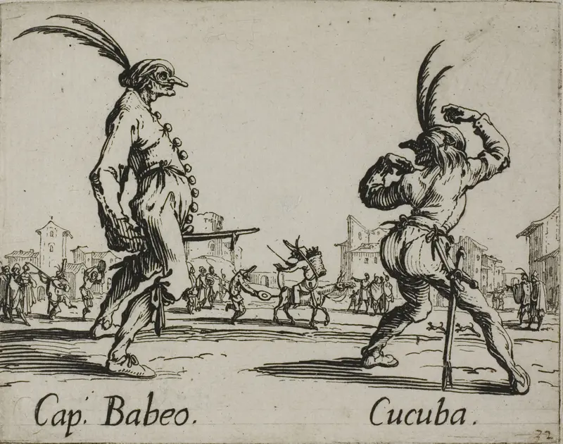 Capitan Babeo - Cucuba, plate 16 from Balli di Sfessania