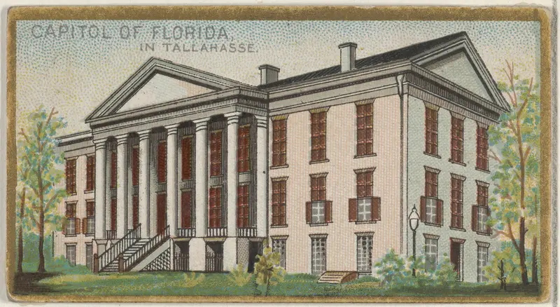Capitol of Florida in Tallahasse, from the General Government and State Capitol Buildings series (N14) for Allen & Ginter Cigarettes Brands Wall Art by Allen & Ginter - High-Resolution Digital Print