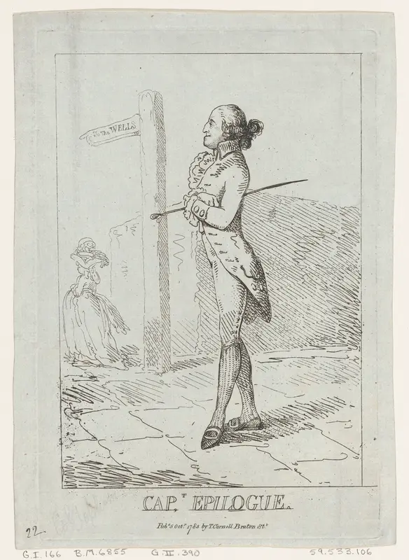 Captain Epilogue Wall Art by Thomas Rowlandson - High-Resolution Digital Print
