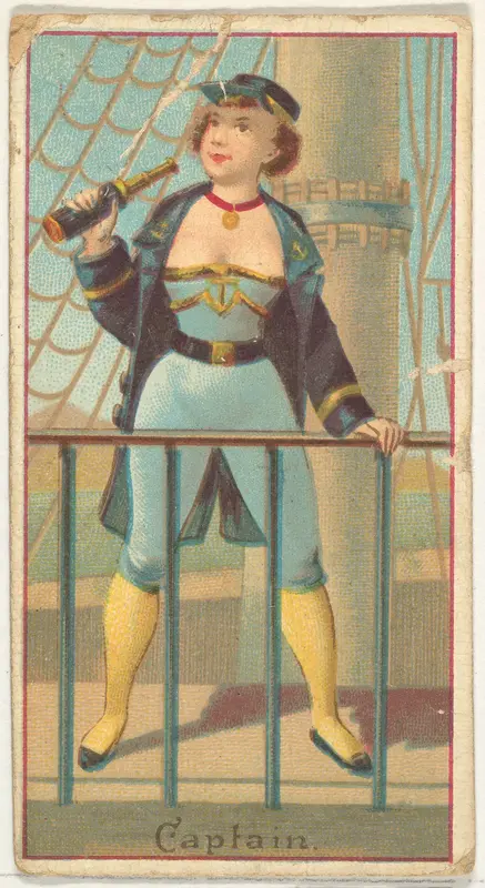 Captain, from the Occupations of Women series (N502) for Frishmuth's Tobacco Company Wall Art by Frishmuth's Tobacco Company - High-Resolution Digital Print