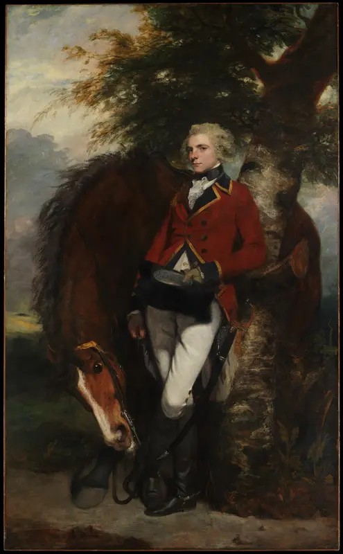 Captain George K. H. Coussmaker (1759–1801) Wall Art by Sir Joshua Reynolds - High-Resolution Digital Print