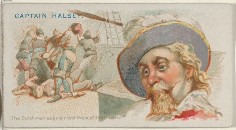 Captain Halsey, The Dutchman Acquainted them of this Error, from the Pirates of the Spanish Main series (N19) for Allen & Ginter Cigarettes Wall Art by Allen & Ginter - High-Resolution Digital Print