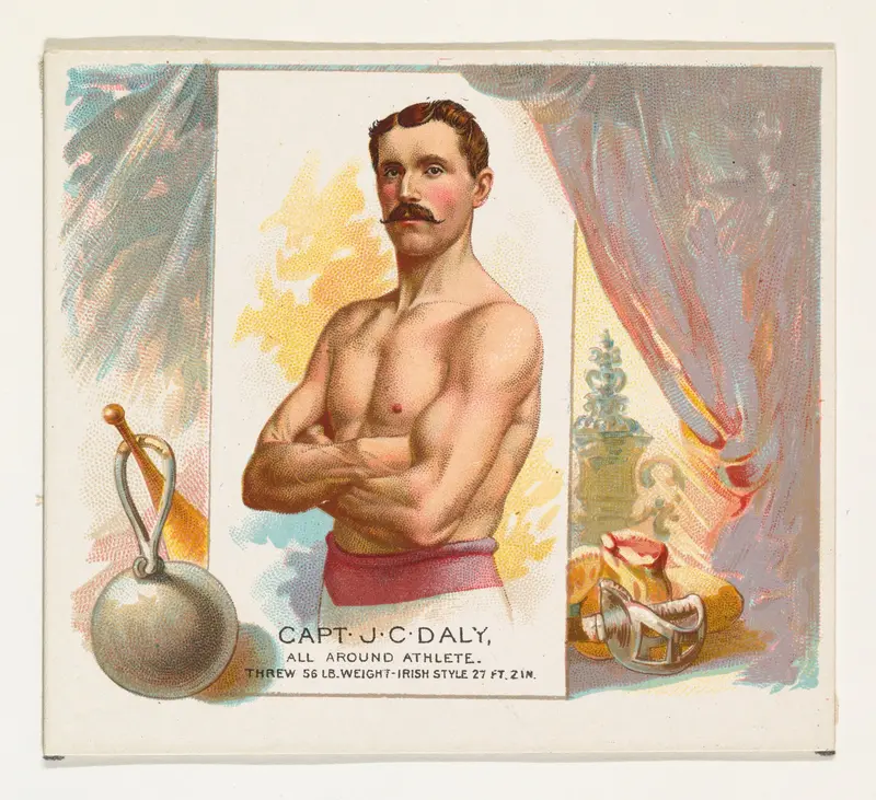 Captain J.C. Daly, All Around Athlete, from World's Champions, Second Series (N43) for Allen & Ginter Cigarettes Wall Art by Allen & Ginter - High-Resolution Digital Print
