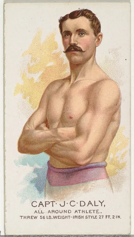 Captain J.C. Daly, All Around Athlete, from World's Champions, Series 2 (N29) for Allen & Ginter Cigarettes Wall Art by Allen & Ginter - High-Resolution Digital Print