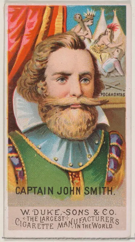 Captain John Smith, from the series Great Americans (N76) for Duke brand cigarettes Wall Art by W. Duke, Sons & Co. - High-Resolution Digital Print