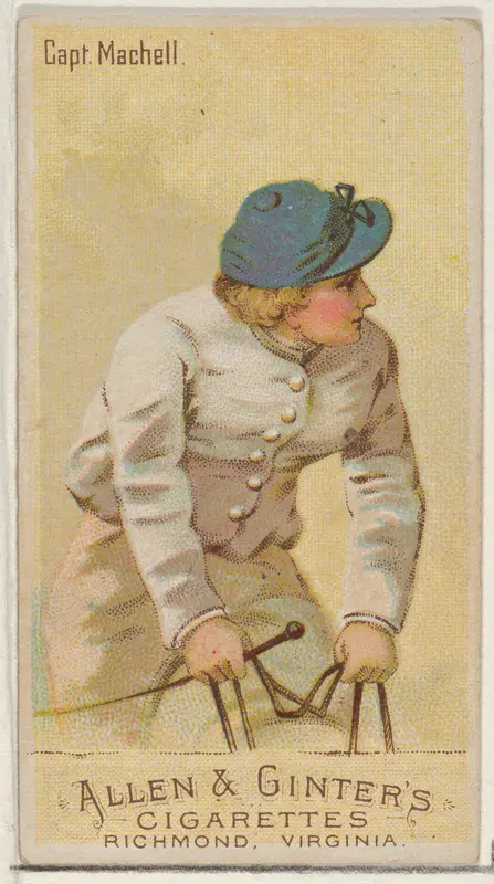Captain Machell, from the Racing Colors of the World series (N22a) for Allen & Ginter Cigarettes Wall Art by Allen & Ginter - High-Resolution Digital Print
