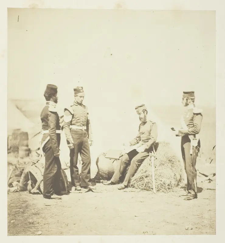 Captain Walker, 30th Regiment, reading General Orders