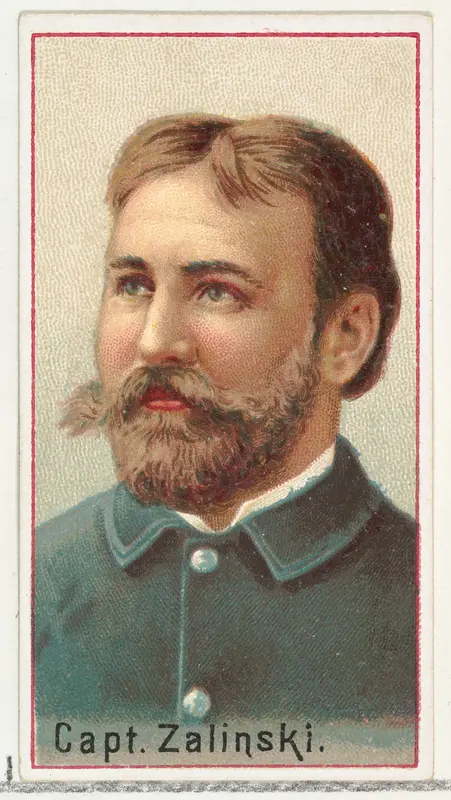 Captain Zalinski, printer's sample for the World's Inventors souvenir album (A25) for Allen & Ginter Cigarettes by Allen & Ginter - High-Resolution Digital Print