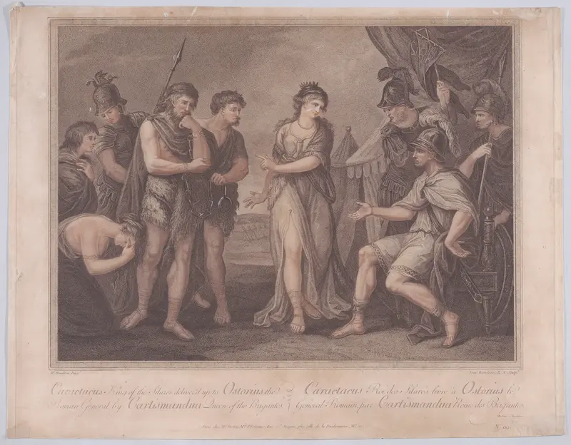 Caractacus Delivered to Ostorius Wall Art by Francesco Bartolozzi - High-Resolution Digital Print