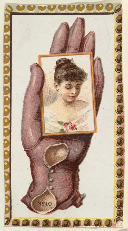 Card Number 10, cut-out from banner advertising the Opera Gloves series (G29) for Allen & Ginter Cigarettes Wall Art by Allen & Ginter - High-Resolution Digital Print