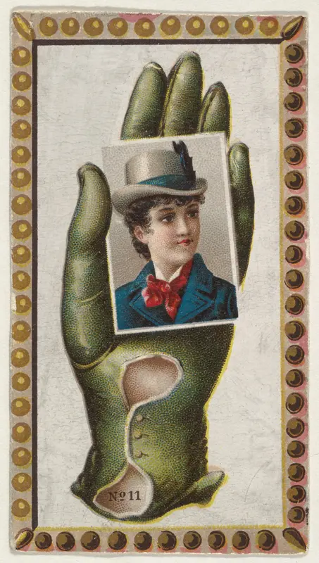 Card Number 11, cut-out from banner advertising the Opera Gloves series (G29) for Allen & Ginter Cigarettes Wall Art by Allen & Ginter - High-Resolution Digital Print