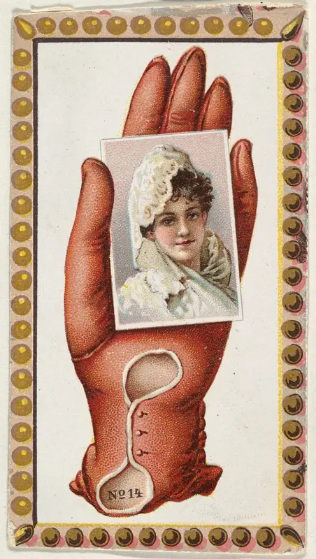 Card Number 14, cut-out from banner advertising the Opera Gloves series (G29) for Allen & Ginter Cigarettes Wall Art by Allen & Ginter - High-Resolution Digital Print