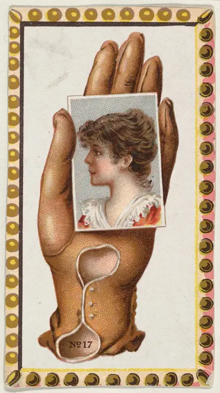 Card Number 17, cut-out from banner advertising the Opera Gloves series (G29) for Allen & Ginter Cigarettes Wall Art by Allen & Ginter - High-Resolution Digital Print