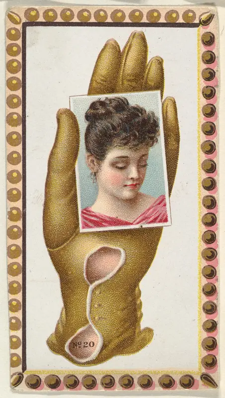 Card Number 20, cut-out from banner advertising the Opera Gloves series (G29) for Allen & Ginter Cigarettes Wall Art by Allen & Ginter - High-Resolution Digital Print