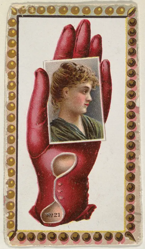 Card Number 21, cut-out from banner advertising the Opera Gloves series (G29) for Allen & Ginter Cigarettes Wall Art by Allen & Ginter - High-Resolution Digital Print