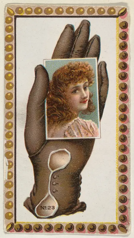 Card Number 23, cut-out from banner advertising the Opera Gloves series (G29) for Allen & Ginter Cigarettes Wall Art by Allen & Ginter - High-Resolution Digital Print
