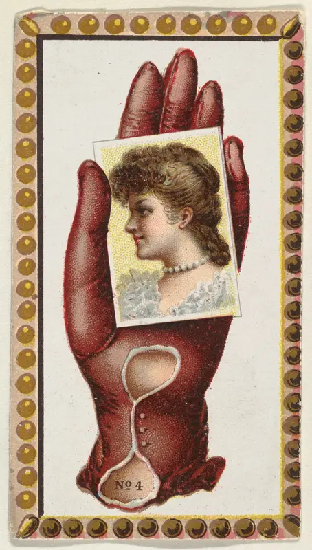 Card Number 4, cut-out from banner advertising the Opera Gloves series (G29) for Allen & Ginter Cigarettes Wall Art by Allen & Ginter - High-Resolution Digital Print