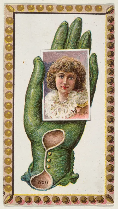 Card Number 6, cut-out from banner advertising the Opera Gloves series (G29) for Allen & Ginter Cigarettes Wall Art by Allen & Ginter - High-Resolution Digital Print