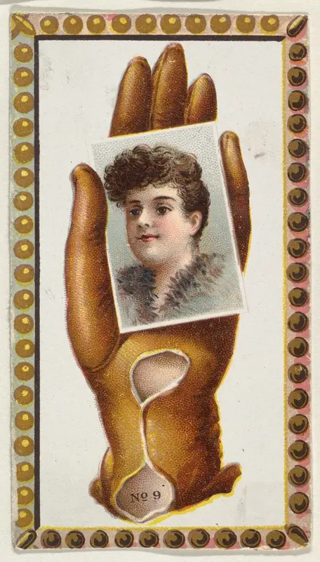 Card Number 9, cut-out from banner advertising the Opera Gloves series (G29) for Allen & Ginter Cigarettes Wall Art by Allen & Ginter - High-Resolution Digital Print