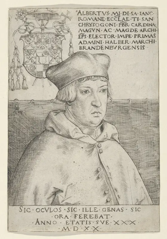 Cardinal Albrecht of Brandenburg Wall Art by Lucas Cranach the Elder - High-Resolution Digital Print