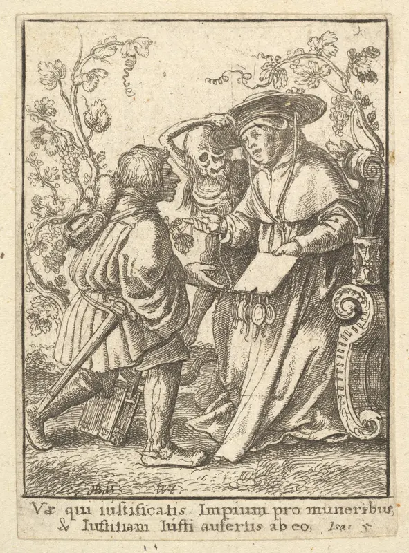 Cardinal, from "Dance of Death" Wall Art by Wenceslaus Hollar - High-Resolution Digital Print