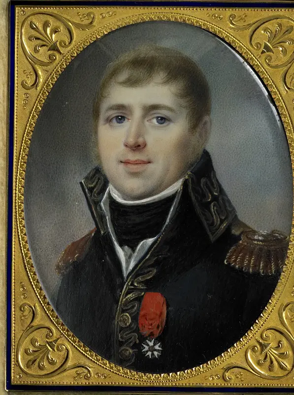 Carel Hendrik Ver Huell (1764-1845), Vice-admiraal van de Bataafse vloot en Minister van Marine van de Bataafse Republiek, getooid met het officierskruis van het Legioen van Eer, hem verleend in 1804 Wall Art by Louis Marie Sicardi - High-Resolution Digital Print