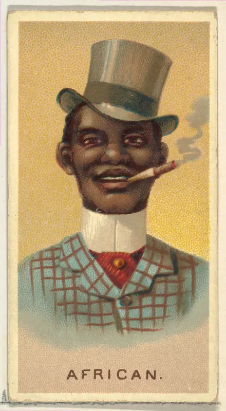 Caricature of an African man, from World's Smokers series (N33) for Allen & Ginter Cigarettes Wall Art by Allen & Ginter - High-Resolution Digital Print