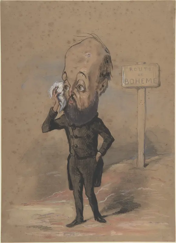 Caricature of Henri Mürger Wall Art by Nadar - High-Resolution Digital Print