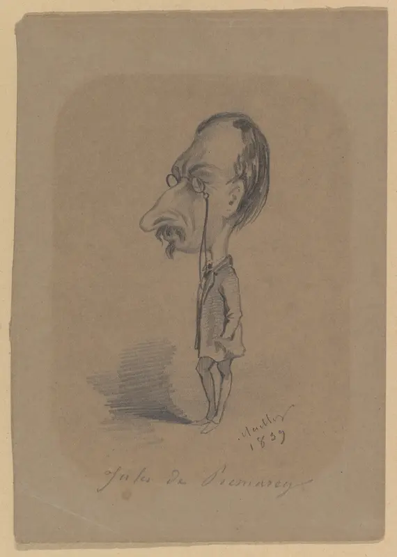 Caricature of Jules de Prémaray Wall Art by Hippolyte Mailly - High-Resolution Digital Print