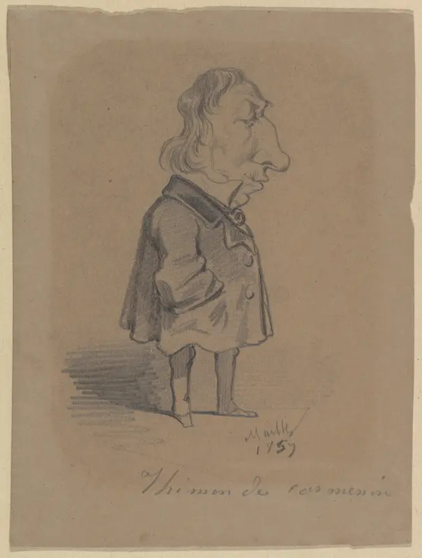 Caricature of Louis Marie de la Haye, Vicomte de Cormenin (alias Timon) Wall Art by Hippolyte Mailly - High-Resolution Digital Print