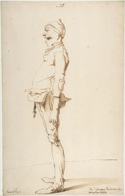 Caricature of the Artist's Younger Brother Marie-Alexandre-François Wall Art by François André Vincent - High-Resolution Digital Print