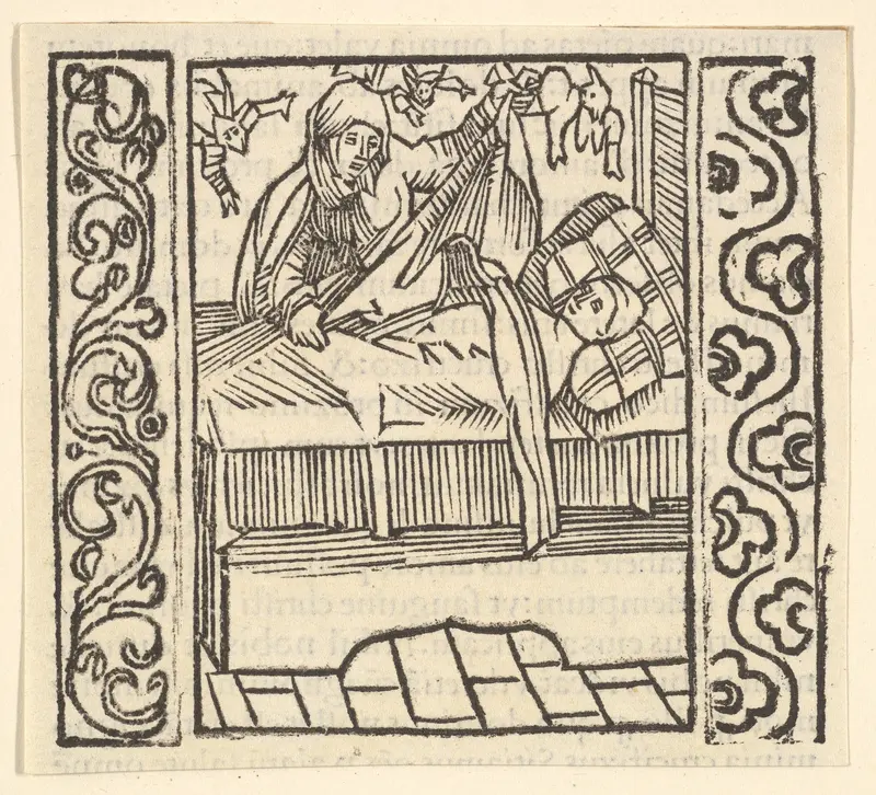 Caring for the Dead, illustration from Speculum Passionis, 1507 Wall Art by Hans Baldung (called Hans Baldung Grien) - High-Resolution Digital Print