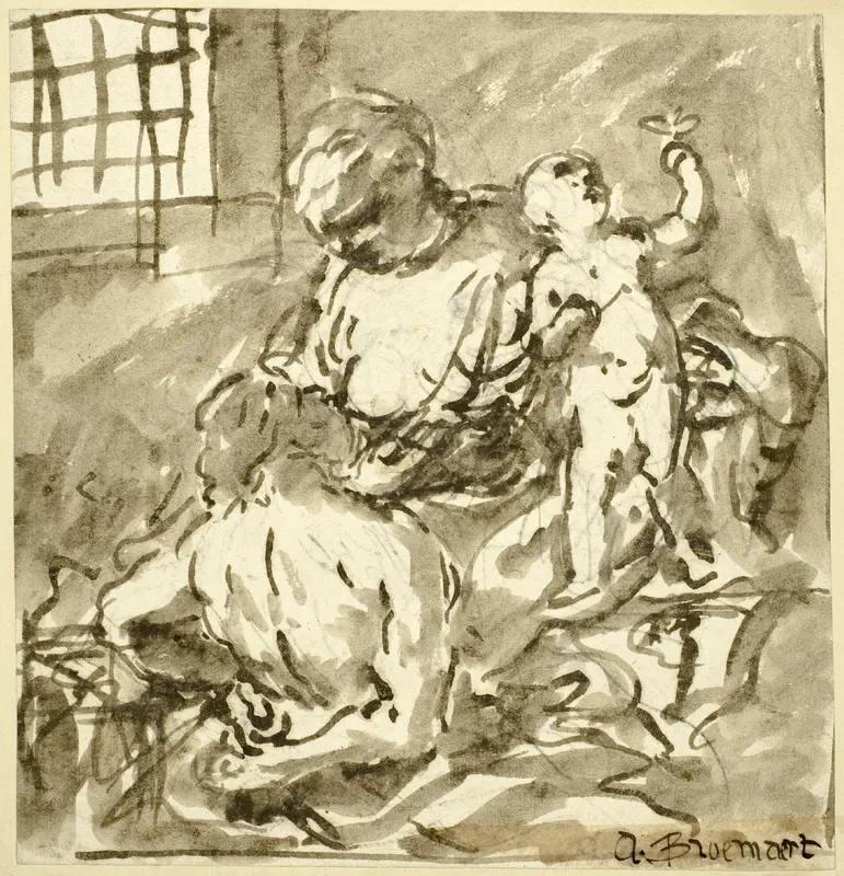 Caritas Romana Wall Art by Abraham Bloemaert - High-Resolution Digital Print