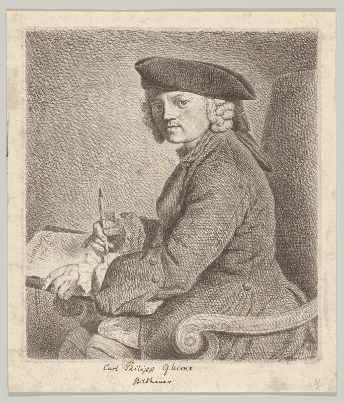 Carl Philipp Glume, the Artist's Brother Wall Art by Johann Gottlieb Glume - High-Resolution Digital Print