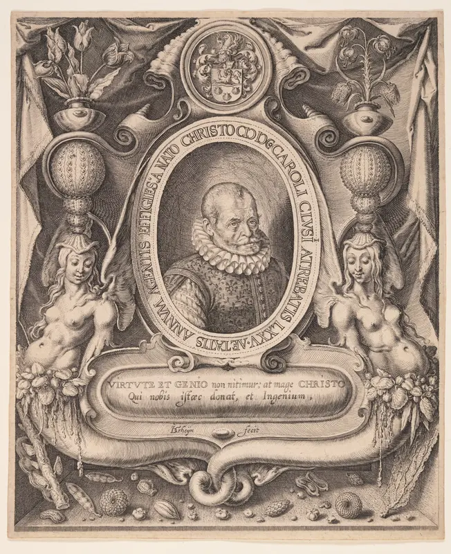 Carolus Clusius, Physician and Botanist Wall Art by Jacob de Gheyn, II - High-Resolution Digital Print